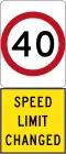 New 40 km/h Speed Limit (used in South Australia)