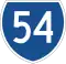 State Route 54 marker