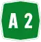 Simbolo dell'Autostrada A2 del Mediterraneo