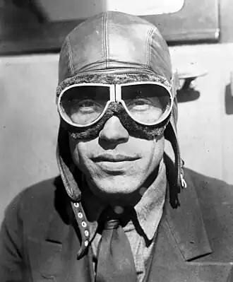 Aviation goggles as worn by Wilmer Stultz in 1928