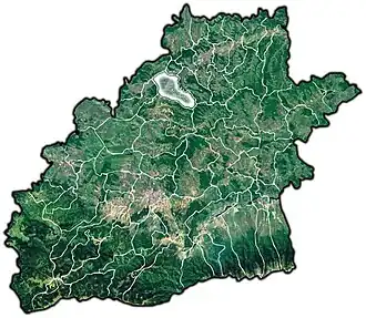 Location in Sibiu County