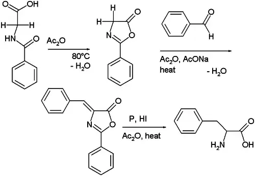 Azlactone chemistry: step 2 is a Perkin variation