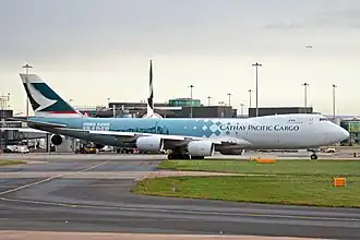 A Boeing 747-8F (B-LJA) in Hong Kong trader livery