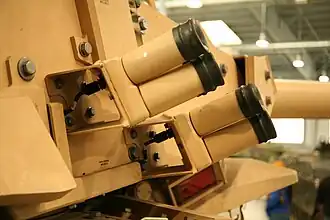 M257 smoke grenade launchers