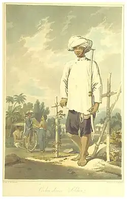 A soldier of the Tây Sơn dynasty in 1793