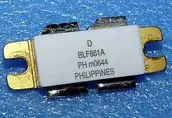 BLF861A RF LDMOS transistor. RF LDMOS transistor 860 MHz 150 W.