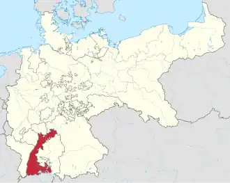 The Grand Duchy of Baden within the German Empire