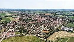 Aerial view of Badia Polesine