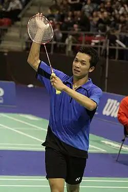 Image 105Taufik Hidayat, 2004 Olympic gold medalist in badminton men's singles. (from Culture of Indonesia)