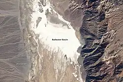 Image 1Badwater Basin dry lake, 15 February 2007. Landsat 5 satellite photo (from Lake)