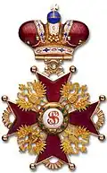 Badge with crown