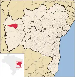 Location in Bahia state