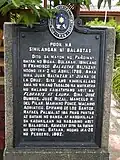 Commemorative marker of Francisco Balagtas' birthplace