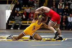 A Yellow Jackets wrestling match in 2025