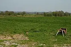 Looking across fields in Ballard towards Lough Owel