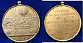 Medal of Giffard's balloon over Paris in 1878.[8]