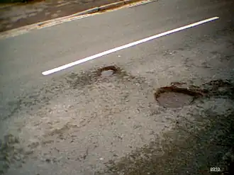 The Banbury Cake and The Banbury Review newspapers did an exposé on the weather-induced potholes during the second week of January 2010.