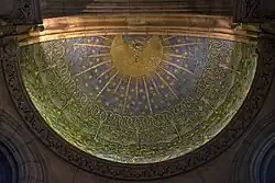 The baptistery ceiling