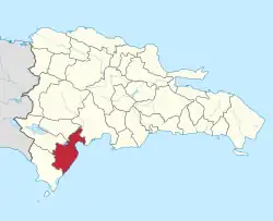 Location of the Barahona Province