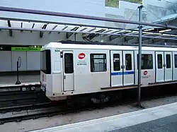 A Line 11 train at the station in 2006