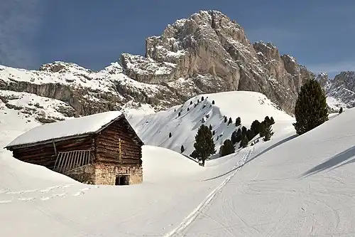 Barn on Mastlé mountain