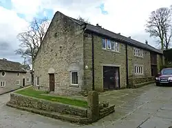 A stone barn conversion with heavy lintels