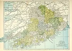 Map of the baronies in County Cork