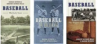 From left to right, in order of release: Baseball: The Early Years, Baseball: The Golden Age, and Baseball: The People's Game