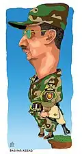 Bashar al-Assad, becoming Syria's president, 2000.