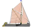 1946–1954: Rigged with auxiliary engine