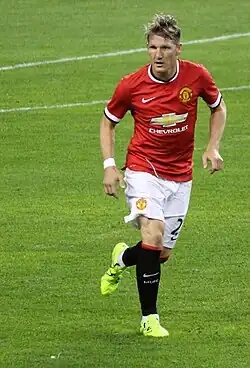 Bastian Schweinsteiger made 35 appearances for Manchester United and was the club's first senior German player.
