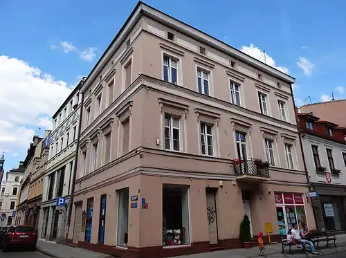 Main elevation of the corner