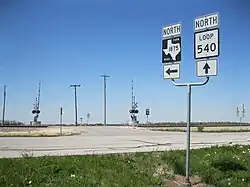 Looking northwest from Loop 540 and FM 1875