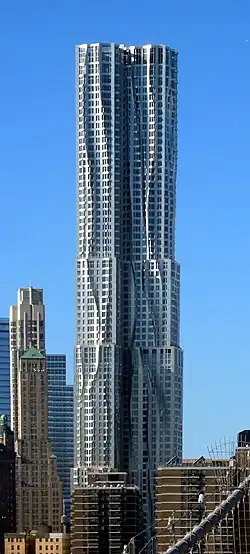 2011 Award winner: Structural Design of the Year, Structural Design - Towers: Eight Spruce Street, United States of America by Gehry Partners, LLP