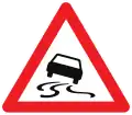 A15: Slippery road