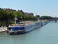 River cruise ships on the Rhone in Lyon