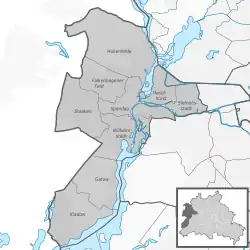 District map of Spandau