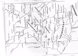 Kingdom of Isandra named after the Isandra River near Fianarantsoa, visible on the map.