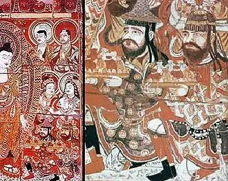 Details showing Sogdian donors to the Buddha