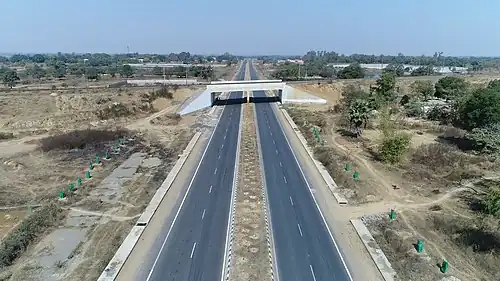 Part of Biju Expressway from Rourkela to Sambalpur