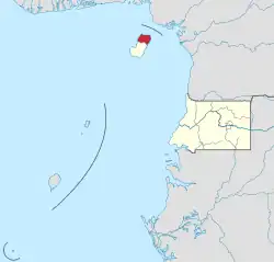 Location of Bioko Norte