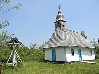 The wooden church in Crivobara