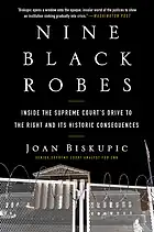 Image of the 2023 book jacket with a translucent image of the Supreme Court building on black background.
