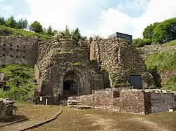 Image 13Two of the furnaces of the Blaenavon Ironworks (from History of Wales)