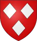 3 lozenges—Gules, three lozenges argent— Guillaume de Haer (according to Gelre)