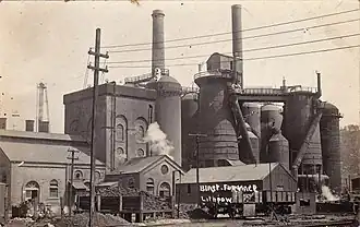 Blast Furnace at Lithgow (early C20th prior to 1928).