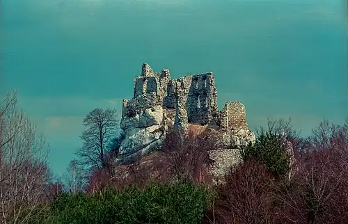 Ruined castle before restoration