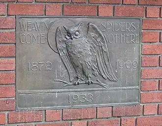 Owl plaque at Bohemian Club