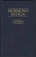 Cover of the Book of Mormon in Lithuanian
