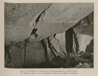 Photograph of a chamber ceiling